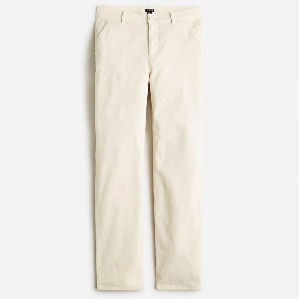 J. CREW Kate straight leg pant NATURAL BY644 Size P4
